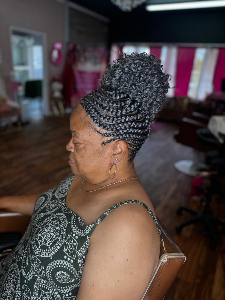 Small Close Feed In Updo