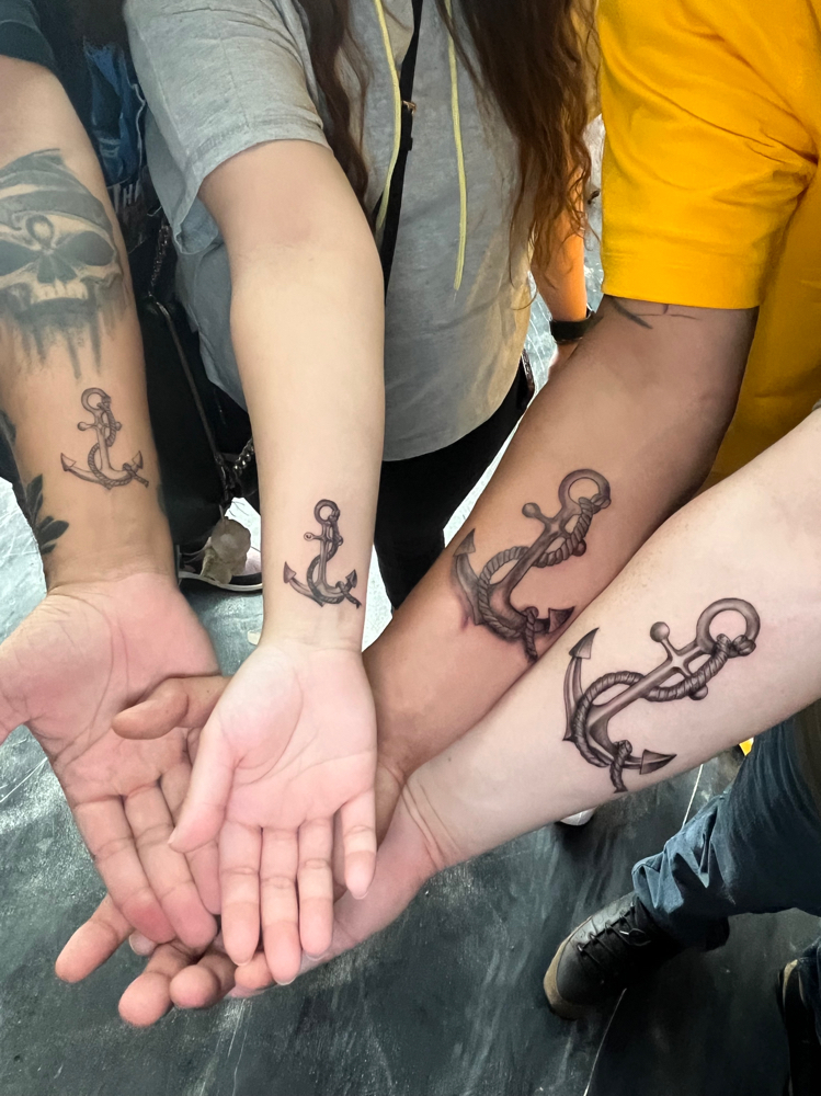 Group Tats (1-3’) at Tezro tats in Muncie, IN