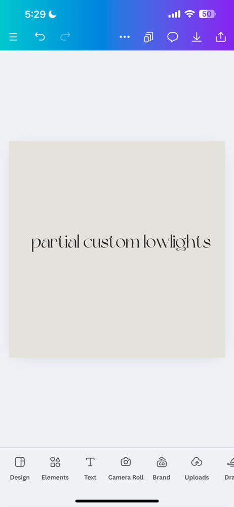 Partial Custom Lowlights