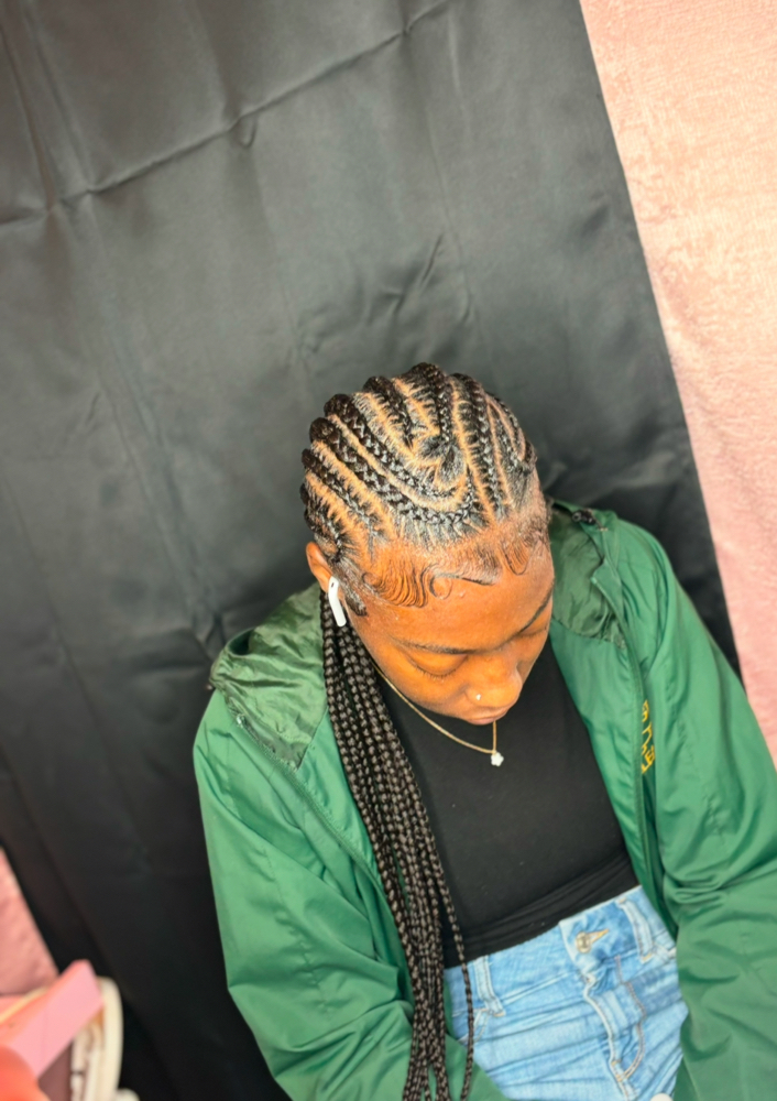 Medium Freehand Straight Back Brai