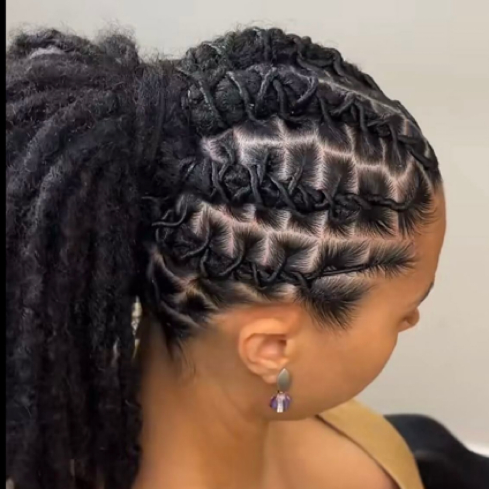 Loc Retwist at Crowned Head Spa in East Point, GA