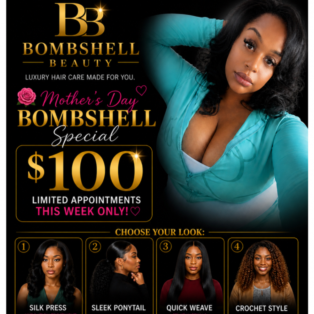 Mother’s Day Bombshell Special at Bombshell Beauty in Crestwood, IL