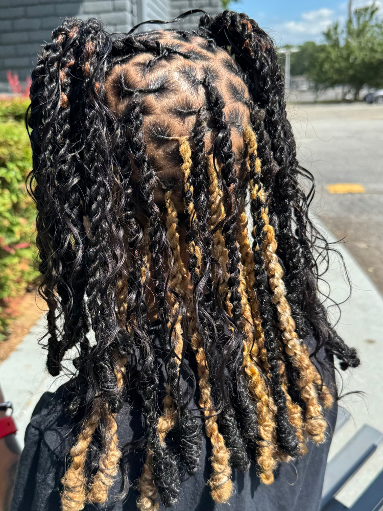 Extended Locs (2-Strand twist) at Manou Locs & Braids in Atlanta, GA