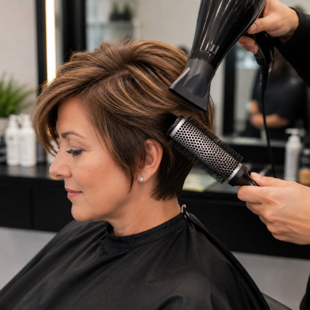 Wash & Blow Dry Short at LindaBella Beauty Studio by Aleisha LLC in New Jersey, NJ