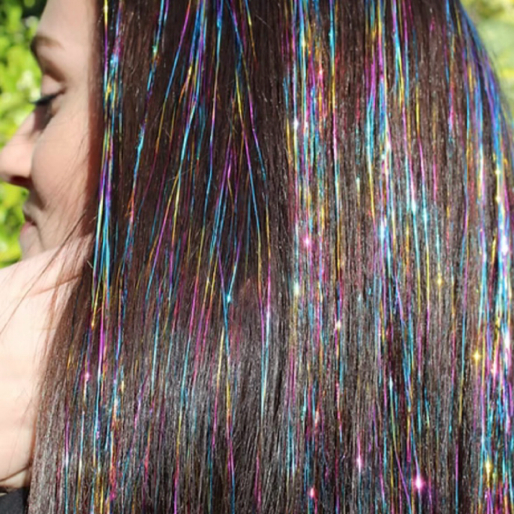 Hair Tinsel at Top Knot Salon in Chattanooga, TN