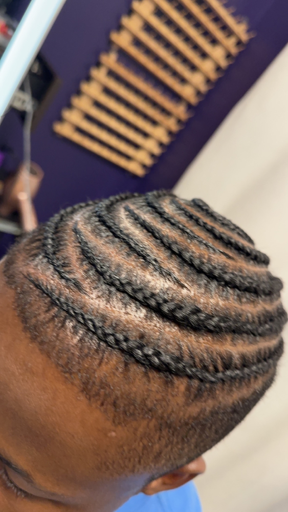 Mens/boys Braided Bun at Beautiffied in Merrillville, IN