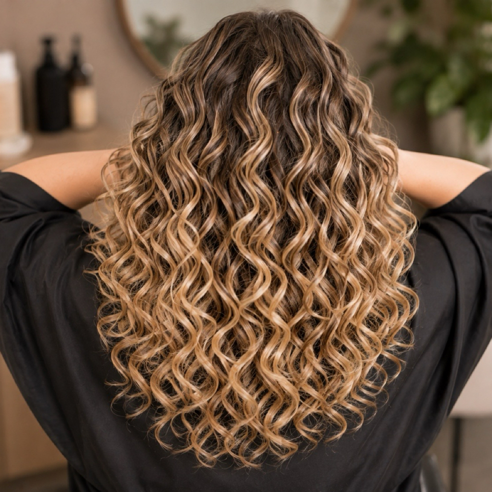 Curly Style at Mood Beauty in Victorville, CA