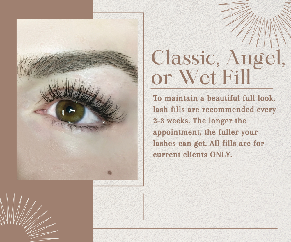 Classic, Angel, Or Wet Fill