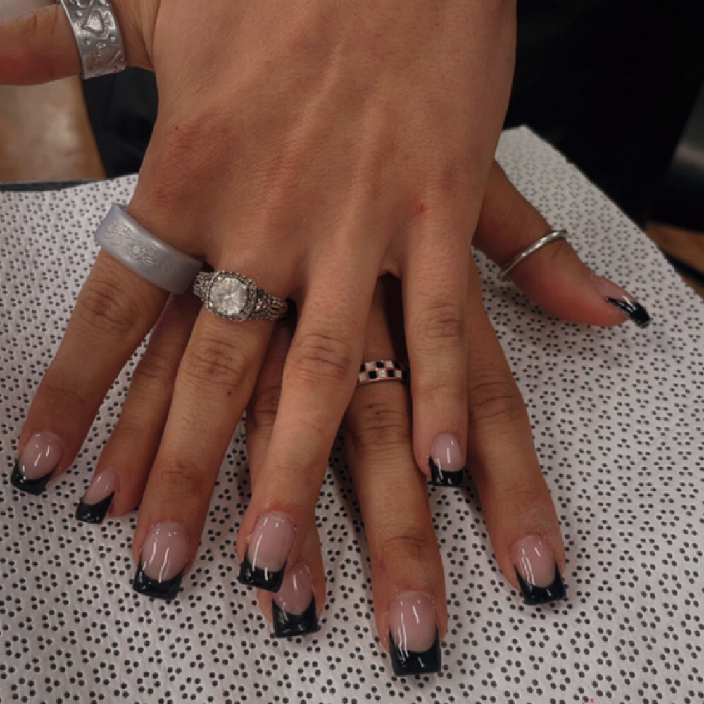 Nail Art/ French Tips ~ Dalaney at Blood Sweat & Shears in Fernley, NV
