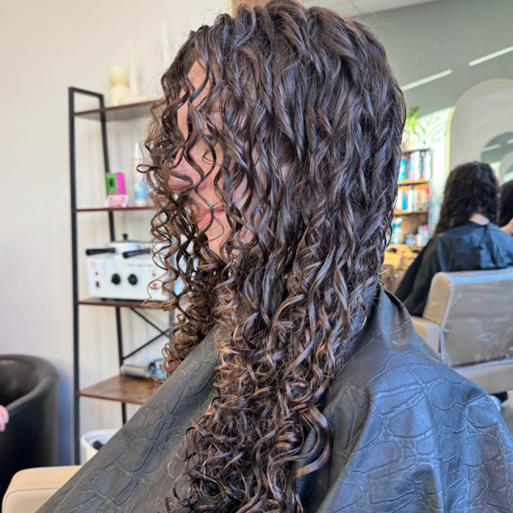 Curly Haircut at Desharnais Beauty Lounge in Dekalb, IL