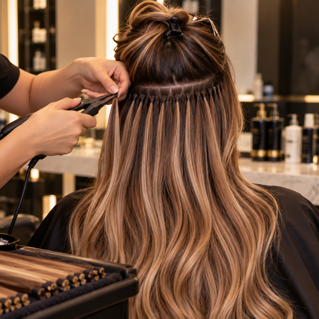 Fusion Extension (100 Pieces) at Ellie’s secret salon in Irvine, CA