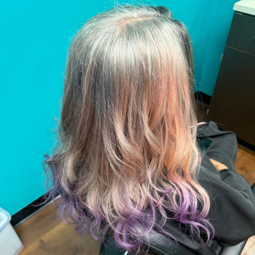 Grey Vivid at Out There Hair in Auburn, CA