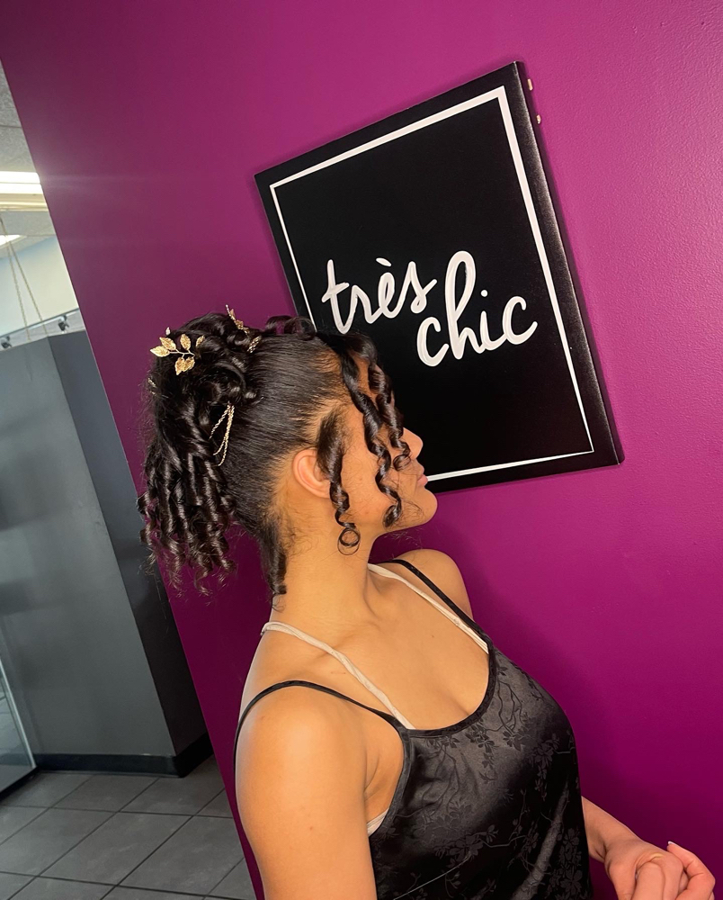 Updo Silk Out