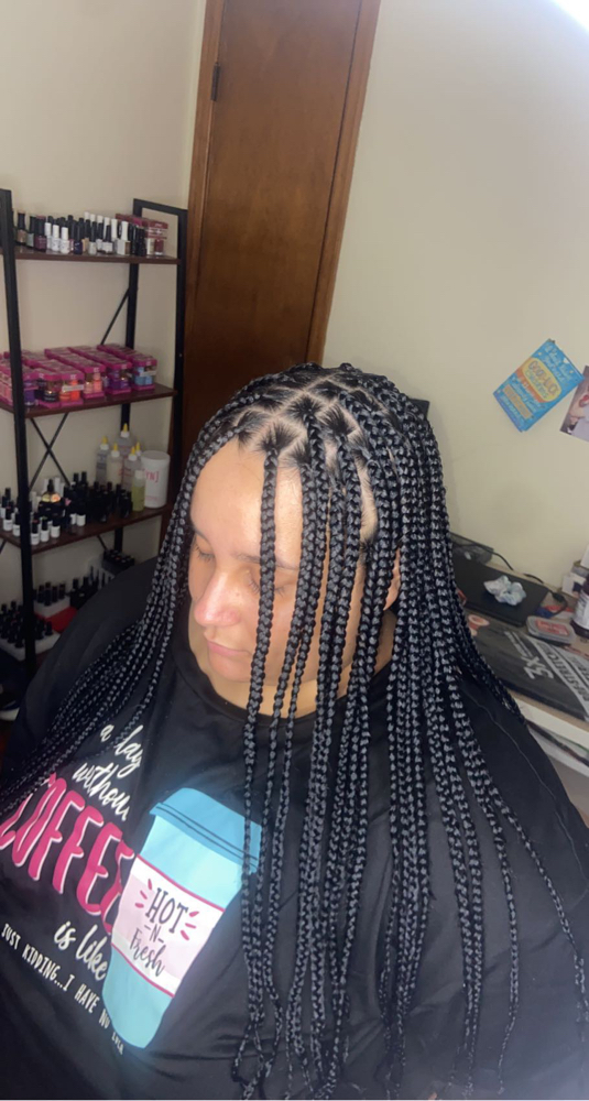 Small Knotless Braids (butt length)