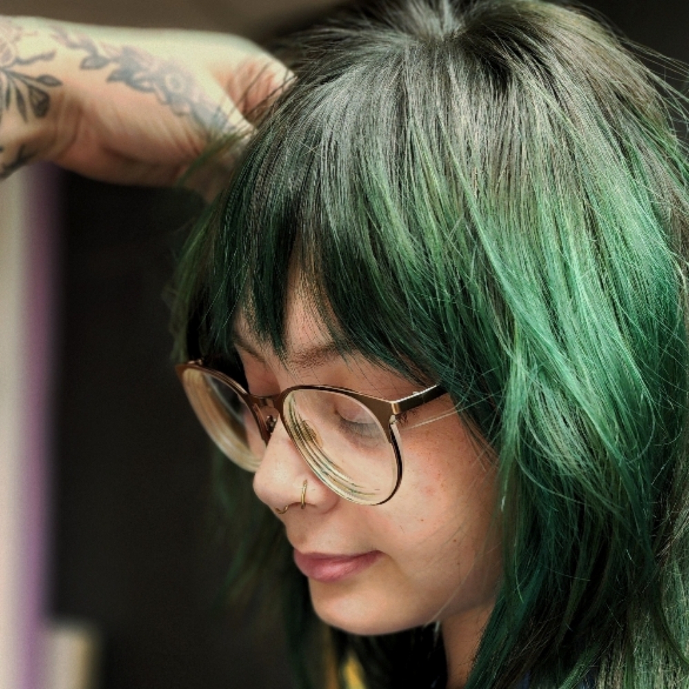 Complimentary bang trim at PaintedCurly in Salem, OR