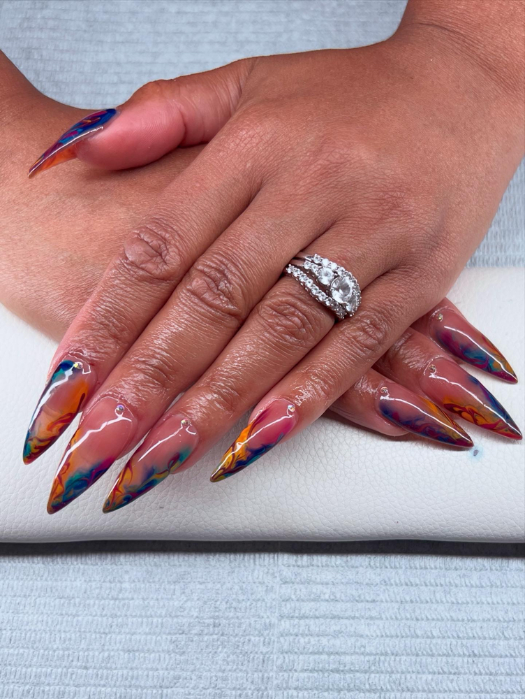 Gel X Extensions W/10 Finger Design