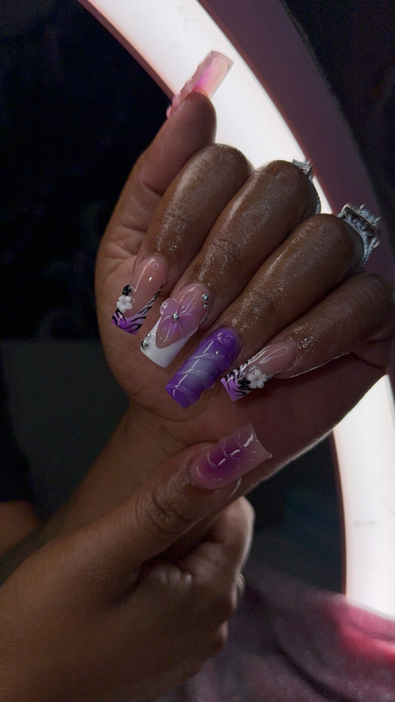 L~Acrylic Set W/extra Design