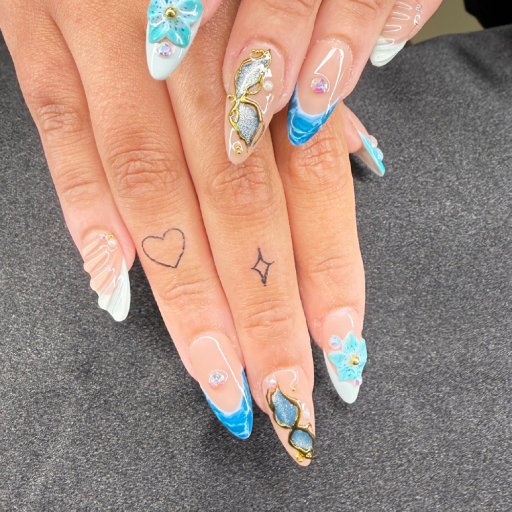 Gel On Nail Application at Miami Valley nails spa in Cincinnati, OH