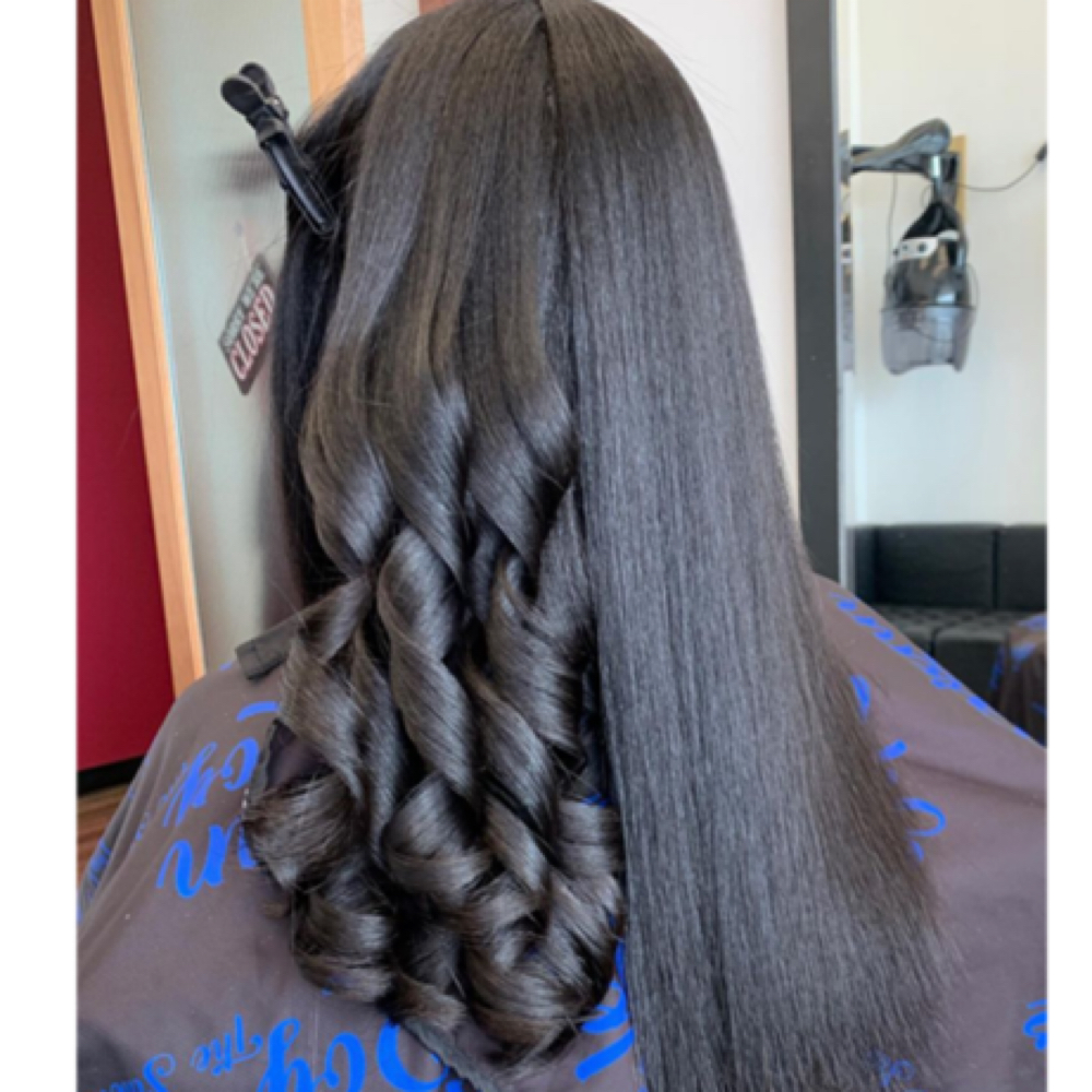 Silk Press/Roler Set/Twist Out at Soft Aura Beauty in Glen Allen, VA