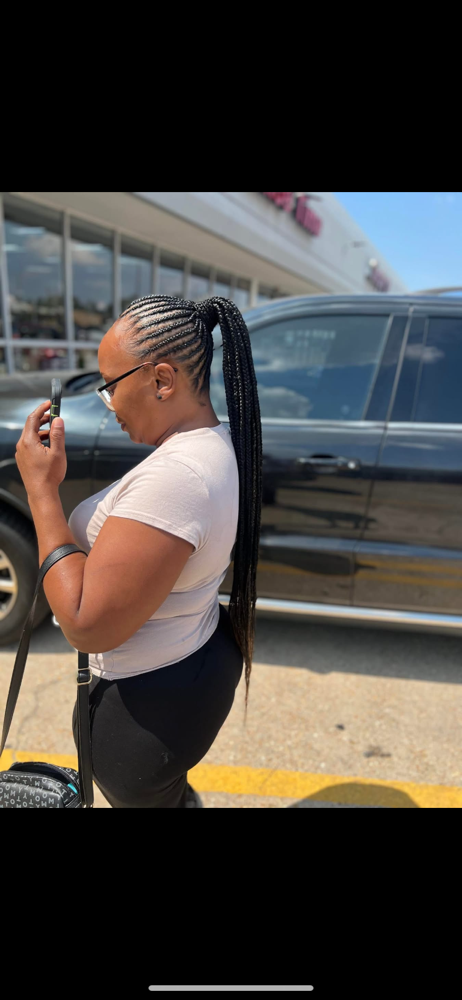 Feed-In Ponytail
