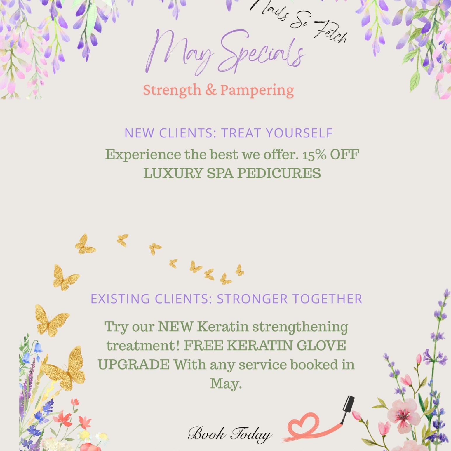 May New Client Special at Nails So Fetch by Chelsea in Greenwood, SC