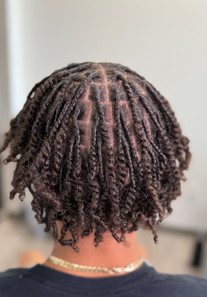 (Shorties)Full Service Loc Maintenance at Manou Locs & Braids in Atlanta, GA
