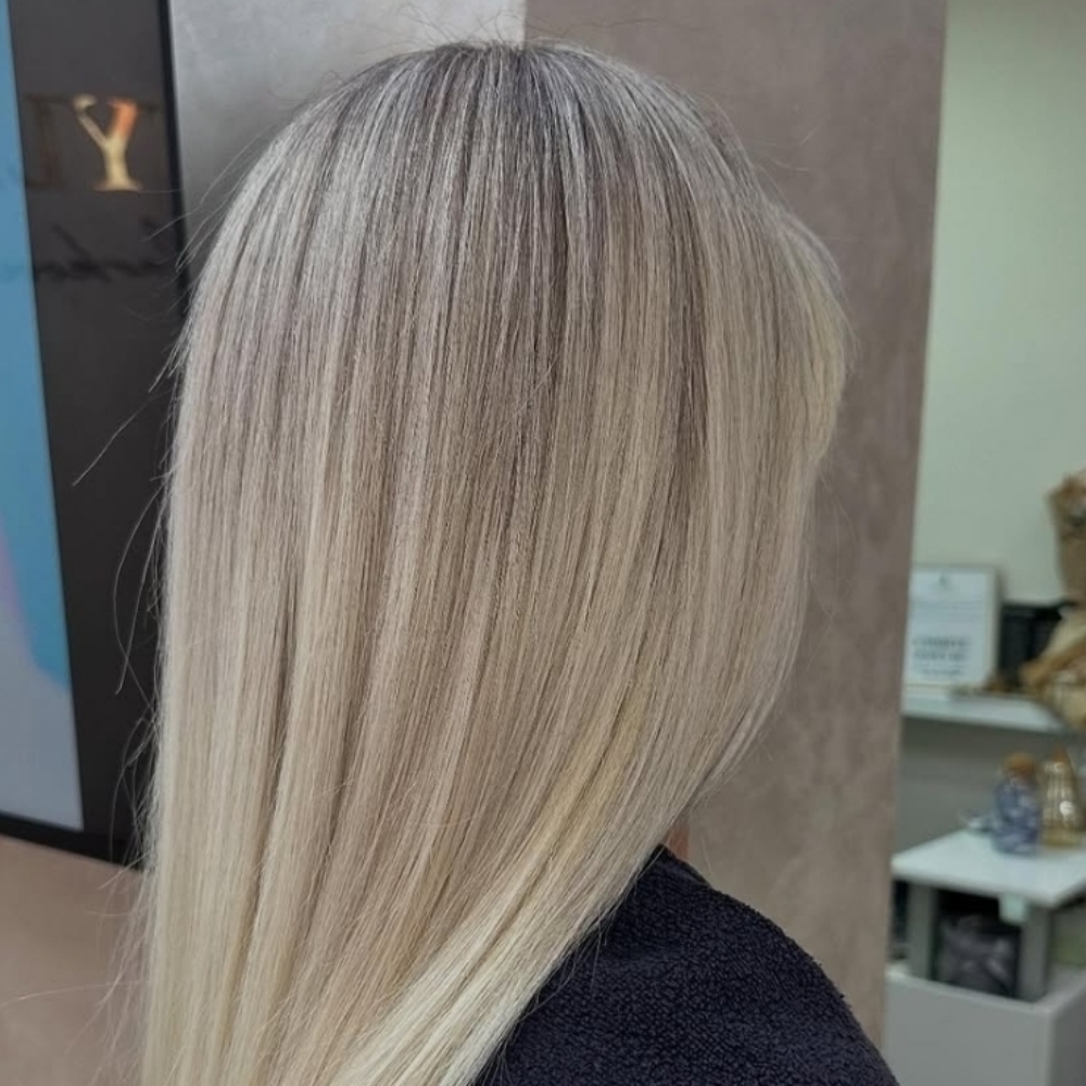 Balayage + Gloss at Amanda N Studio in Rochester, MN