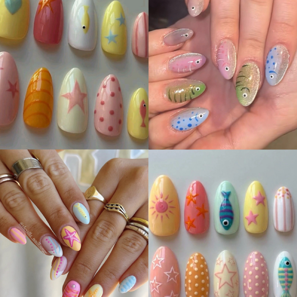 Coastal Cutie AUGUST Special at NailsWithLuv in Spring Hill, FL