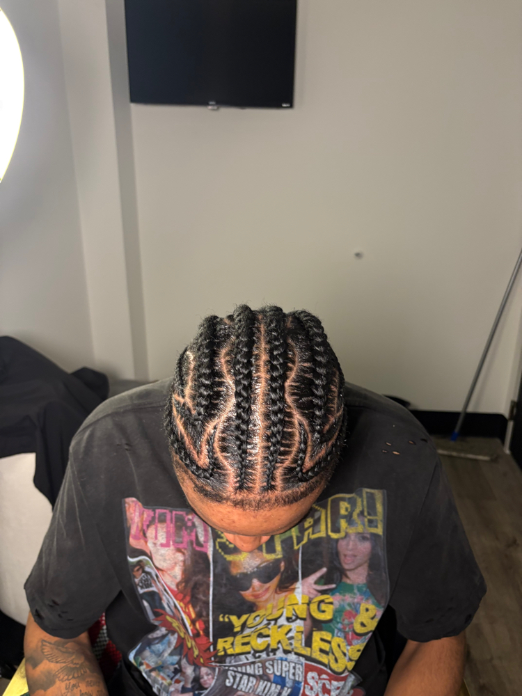 Scalp braids at Touchedbyyasiii in Atlanta, GA