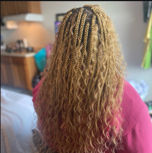 Medium Boho Box Braids at Creative Touch By Tasha in Byram, MS