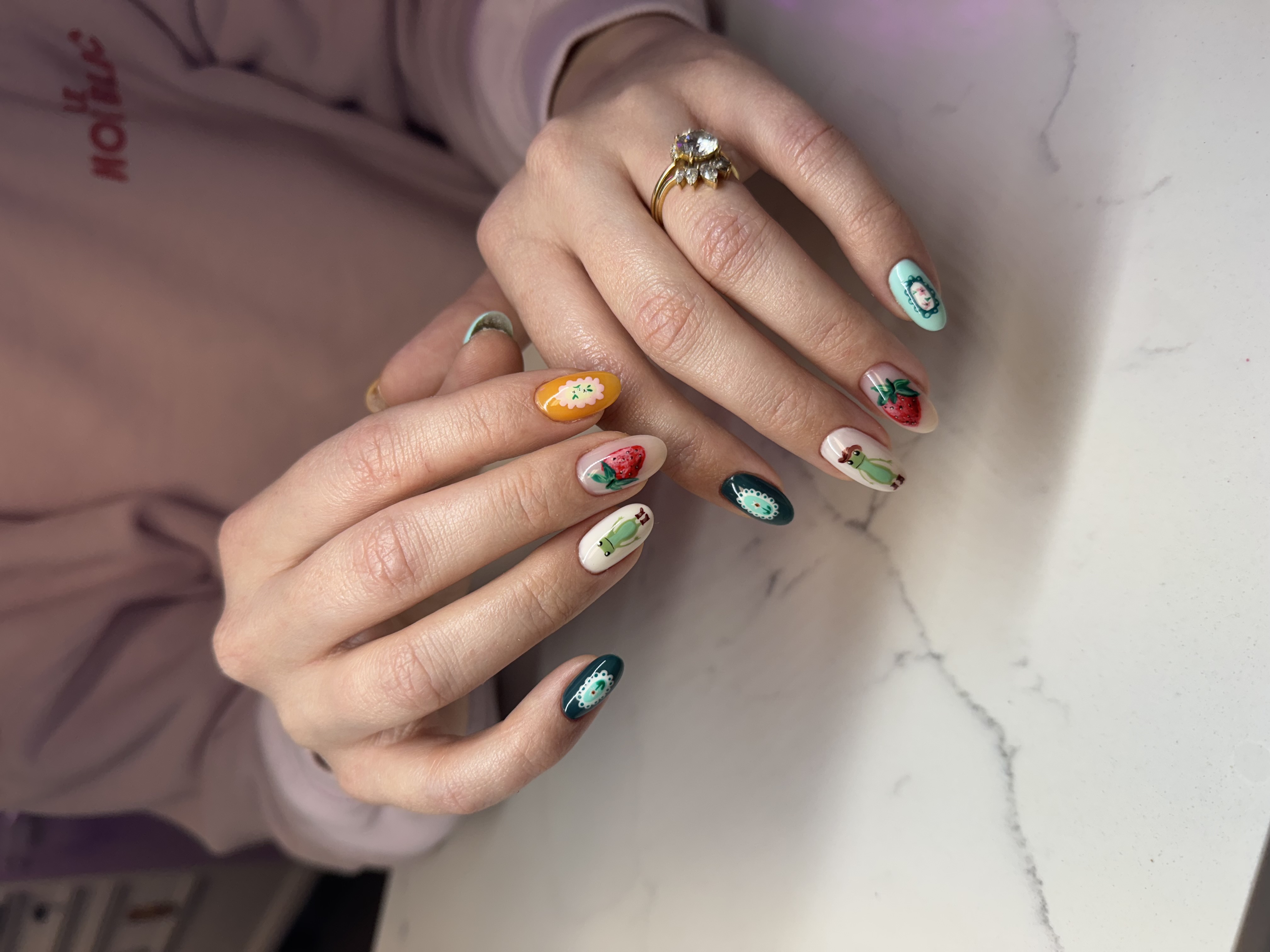 Gel Fill and Nail Art