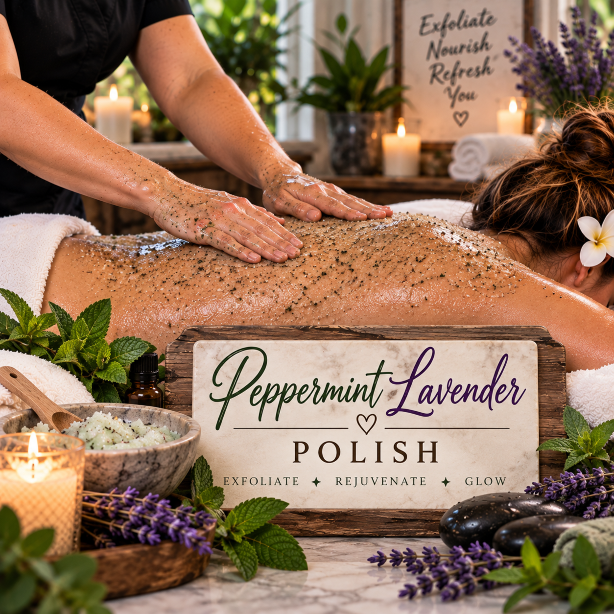 Peppermint Lavender Polish at Mystical Touch Massage Therapy in Denton, TX