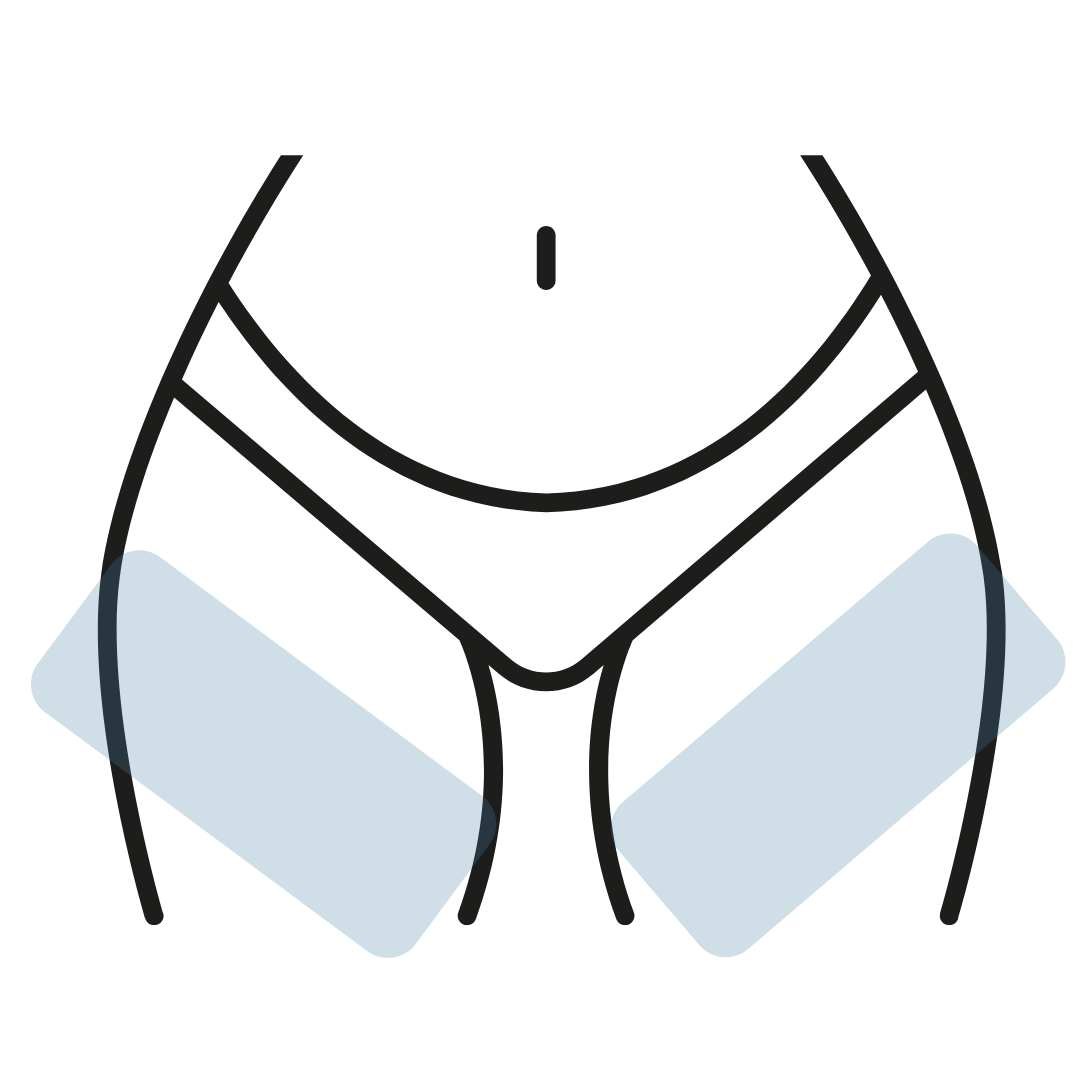 Student Inner thigh extend bikini