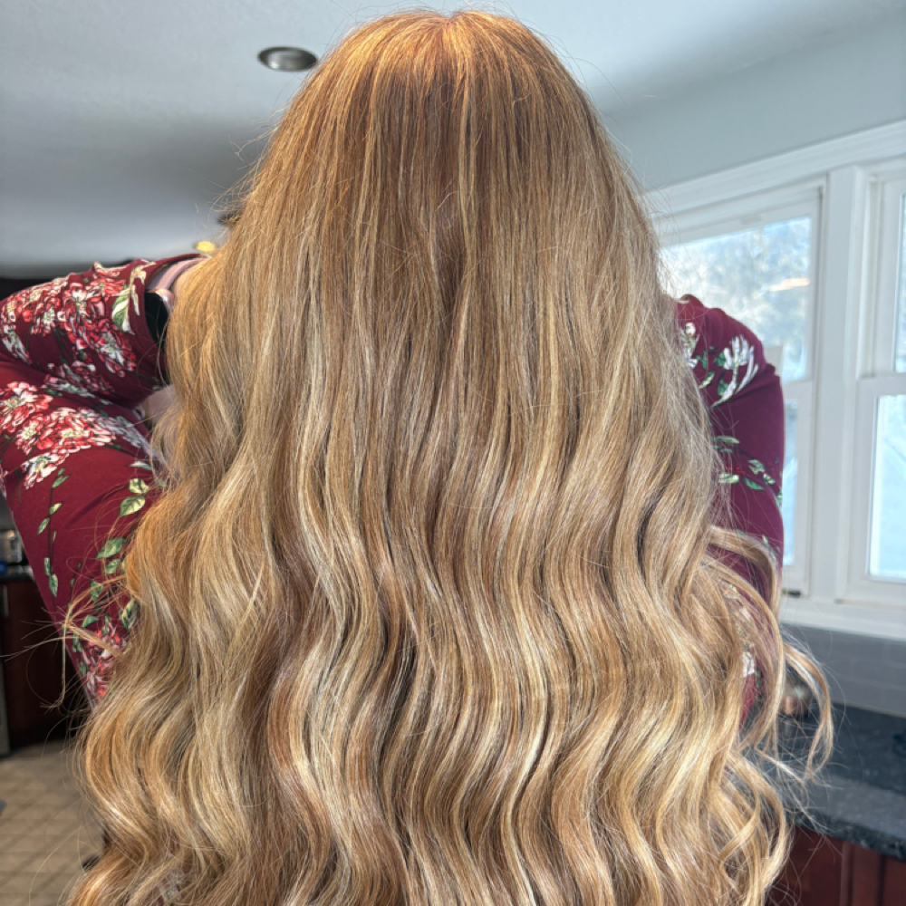 Root color & partial Highlight at Tabitha’s Beauty in Manitowoc, WI