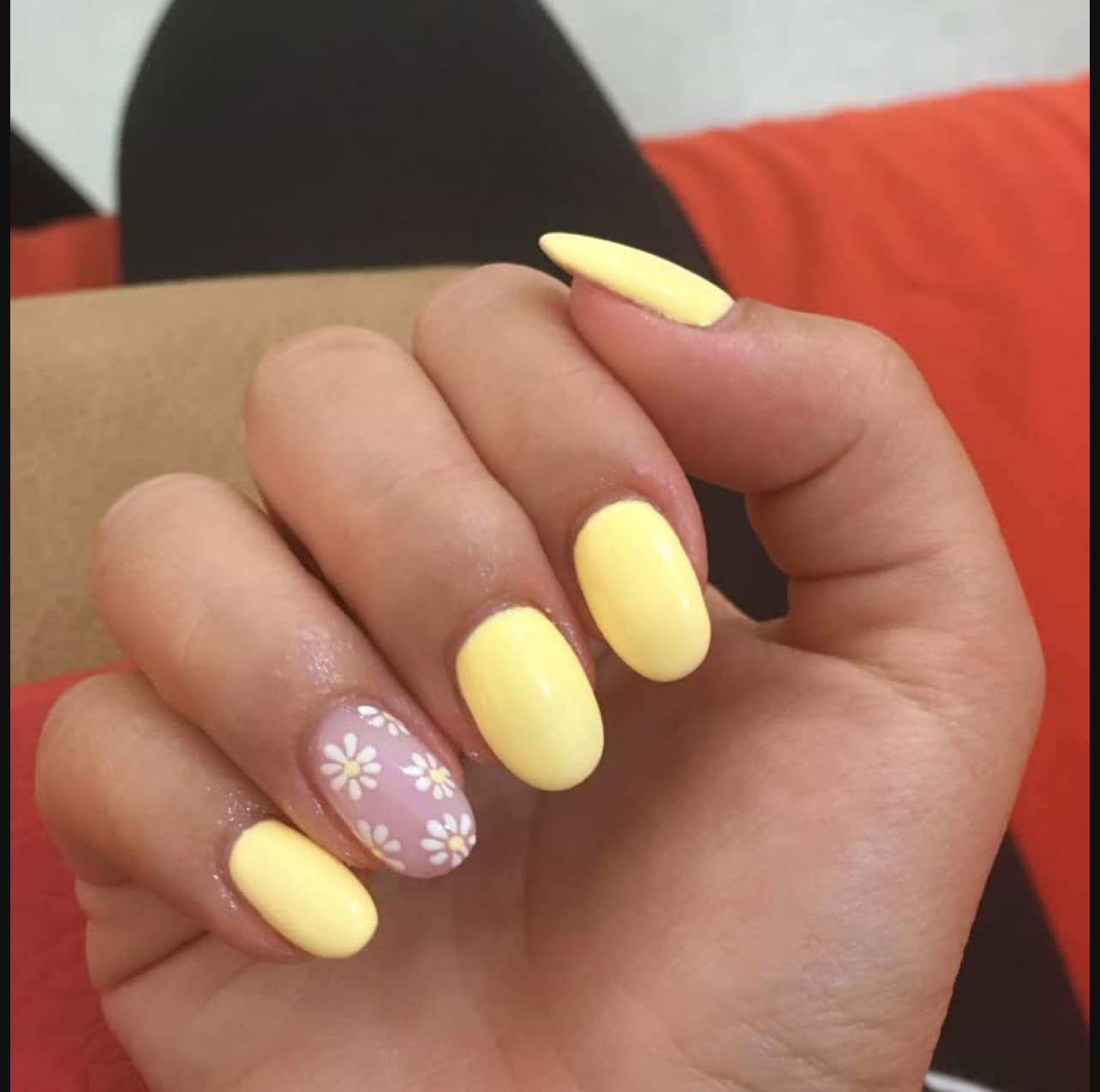 Polish on hands at MYangNails in Mocksville, NC