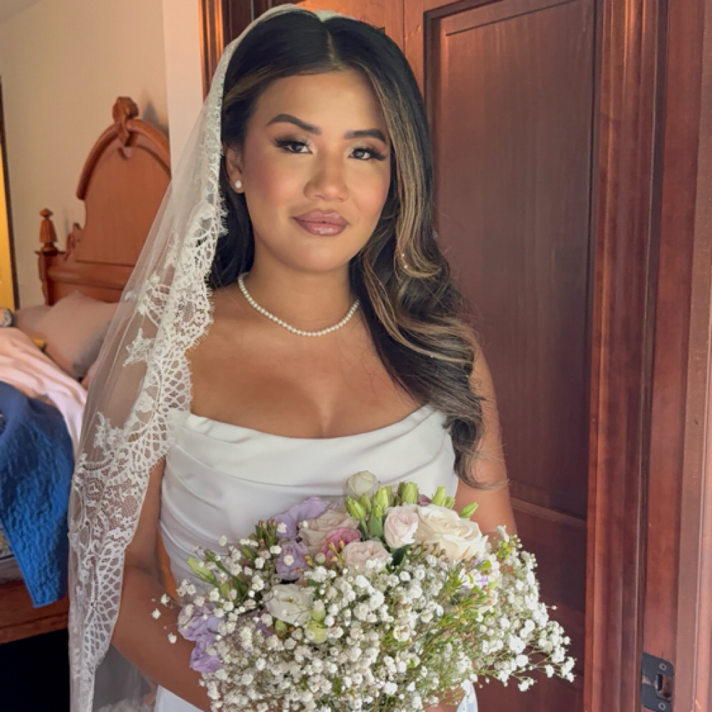 Bridal Veil Setting at Shammi’s Hair Studio in Troy, MI