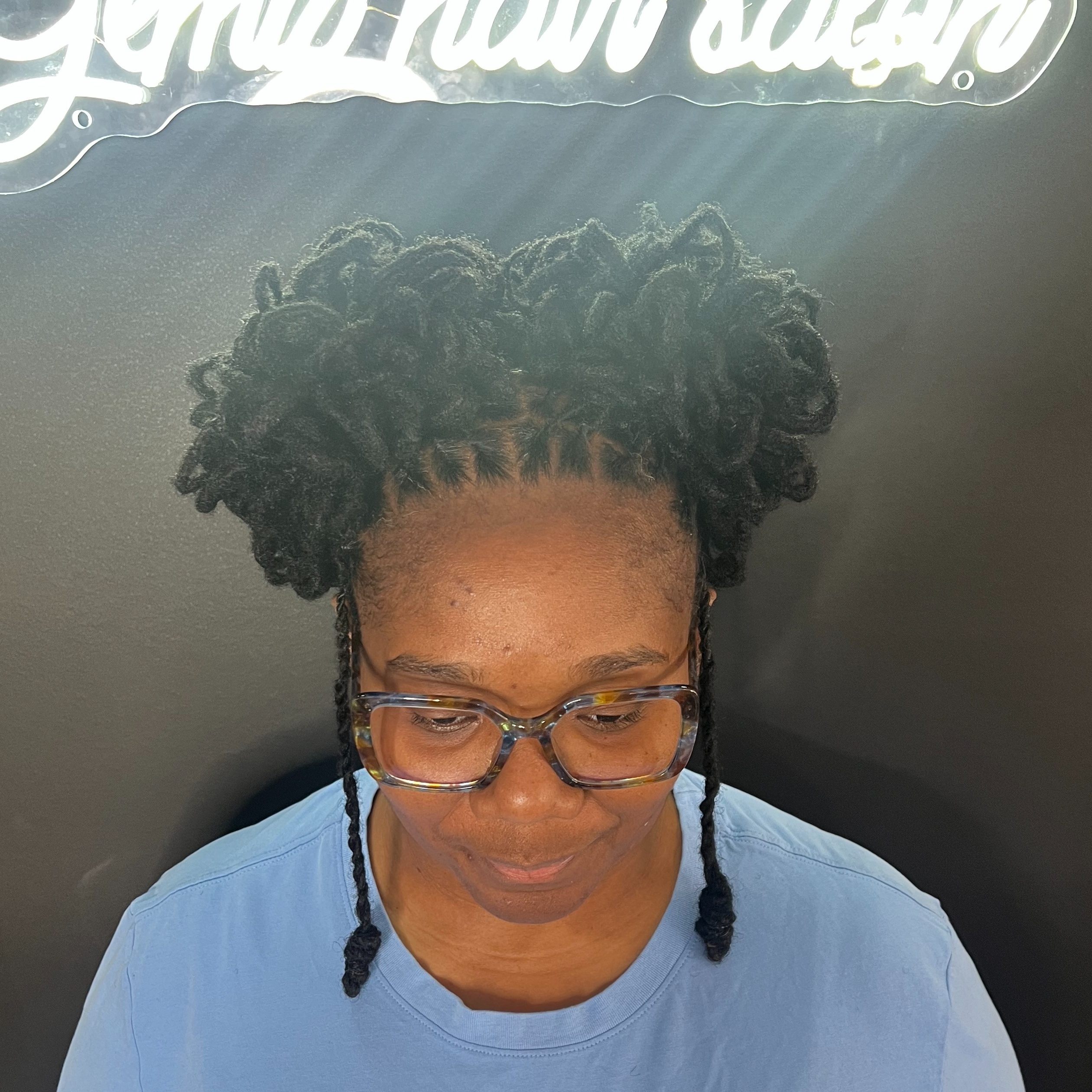 Retwist + Loc Petals at Mutha Lovin Locs in College Park, GA