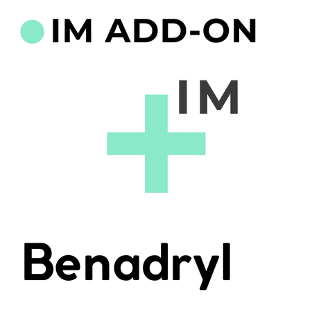 Injection add-on: Benadryl