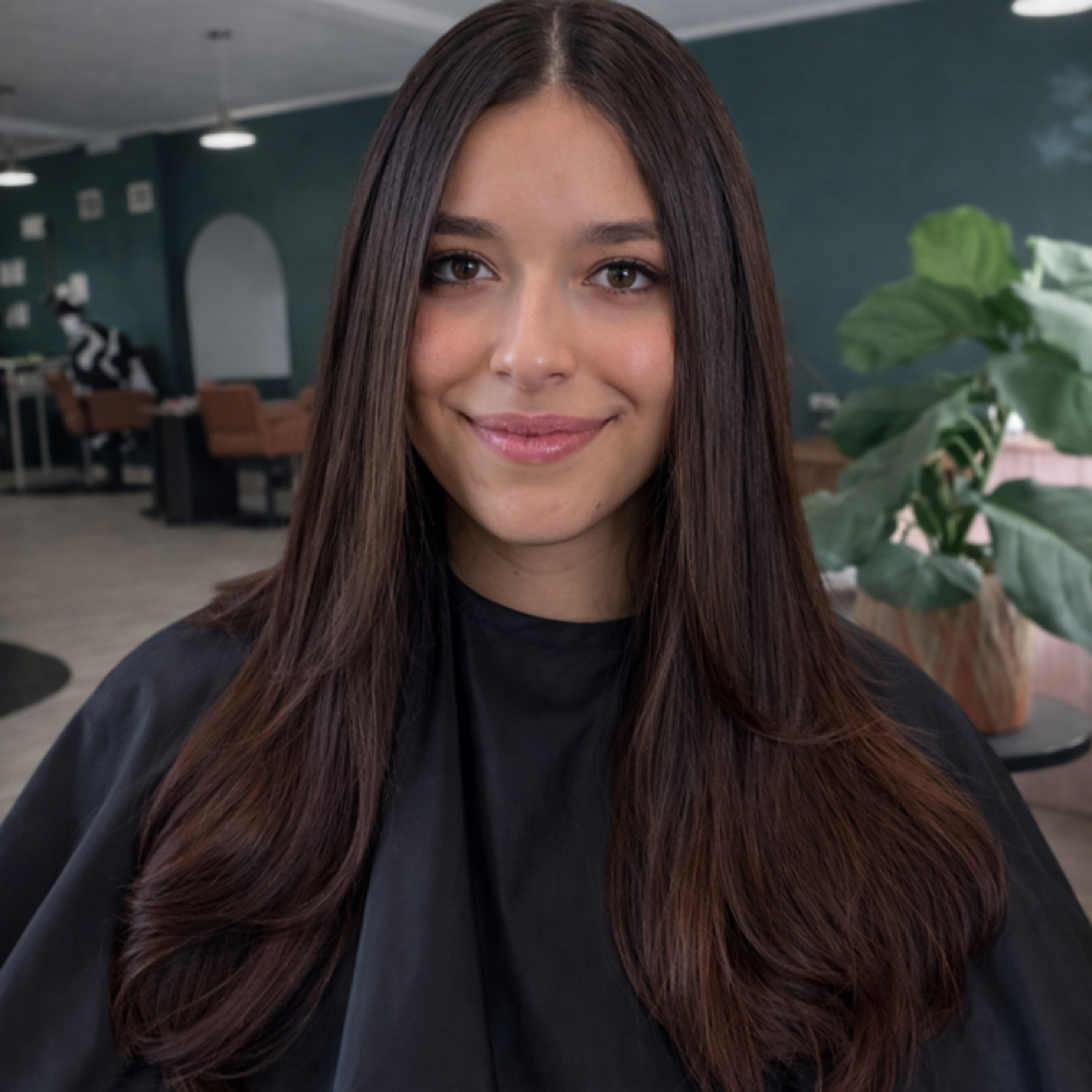 Woman’s Haircut and Style at Ella Salon in scotch plains, NJ