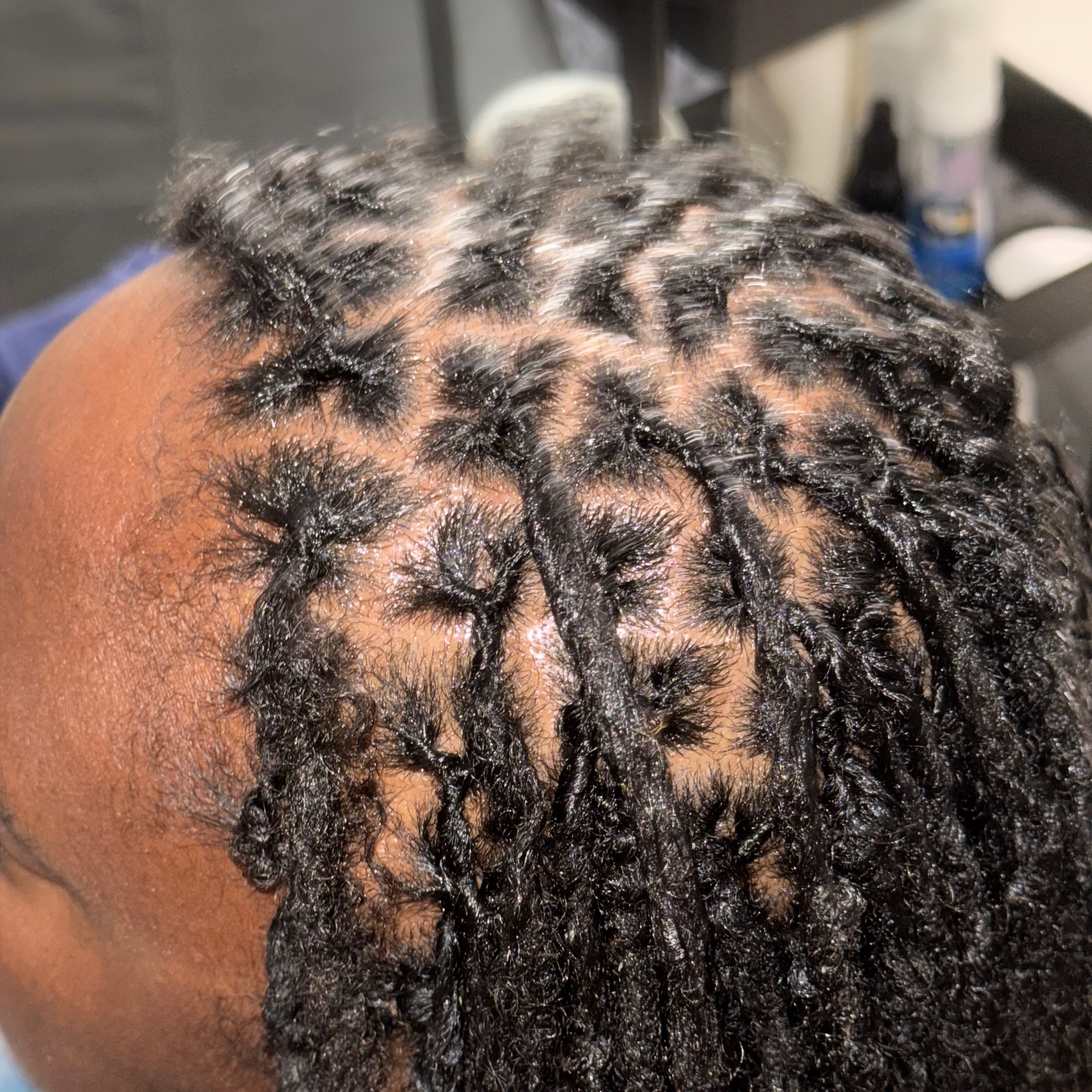 Trad. Loc Tightening (w/ ACV Soak) at K.K.'s Microloc Studio in Fayetteville, NC