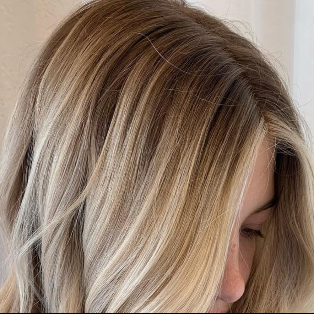 Root Touch Up + Full Foils at Saylor Grace in Maryville, TN