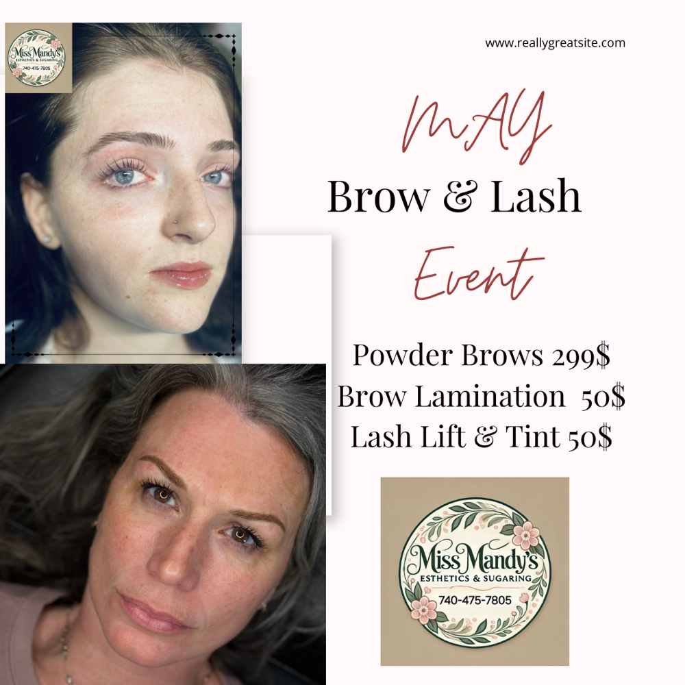 Powder Brows Special at Miss Mandy’s Esthetics & Sugaring in Reynoldsburg, OH