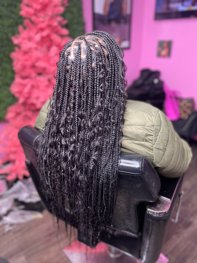 Knotless Braids Smedium Boho Style