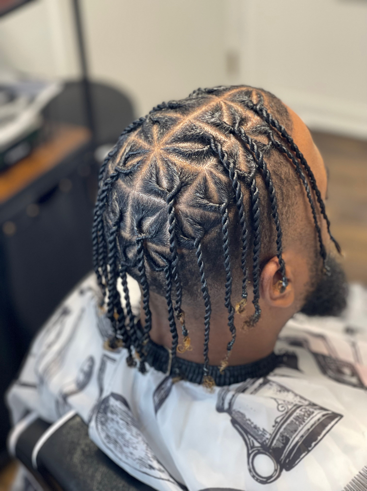 2strand Twist Or plaits W/ Design