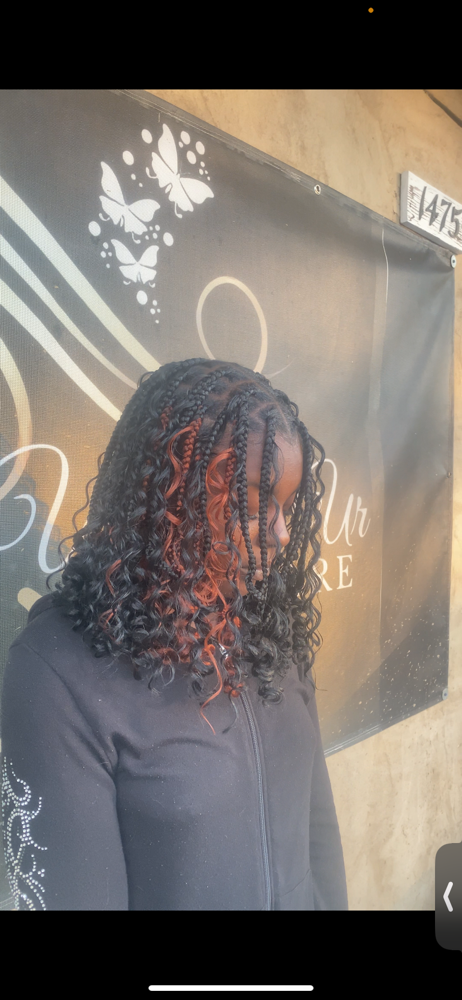 Boho Knotless Bob