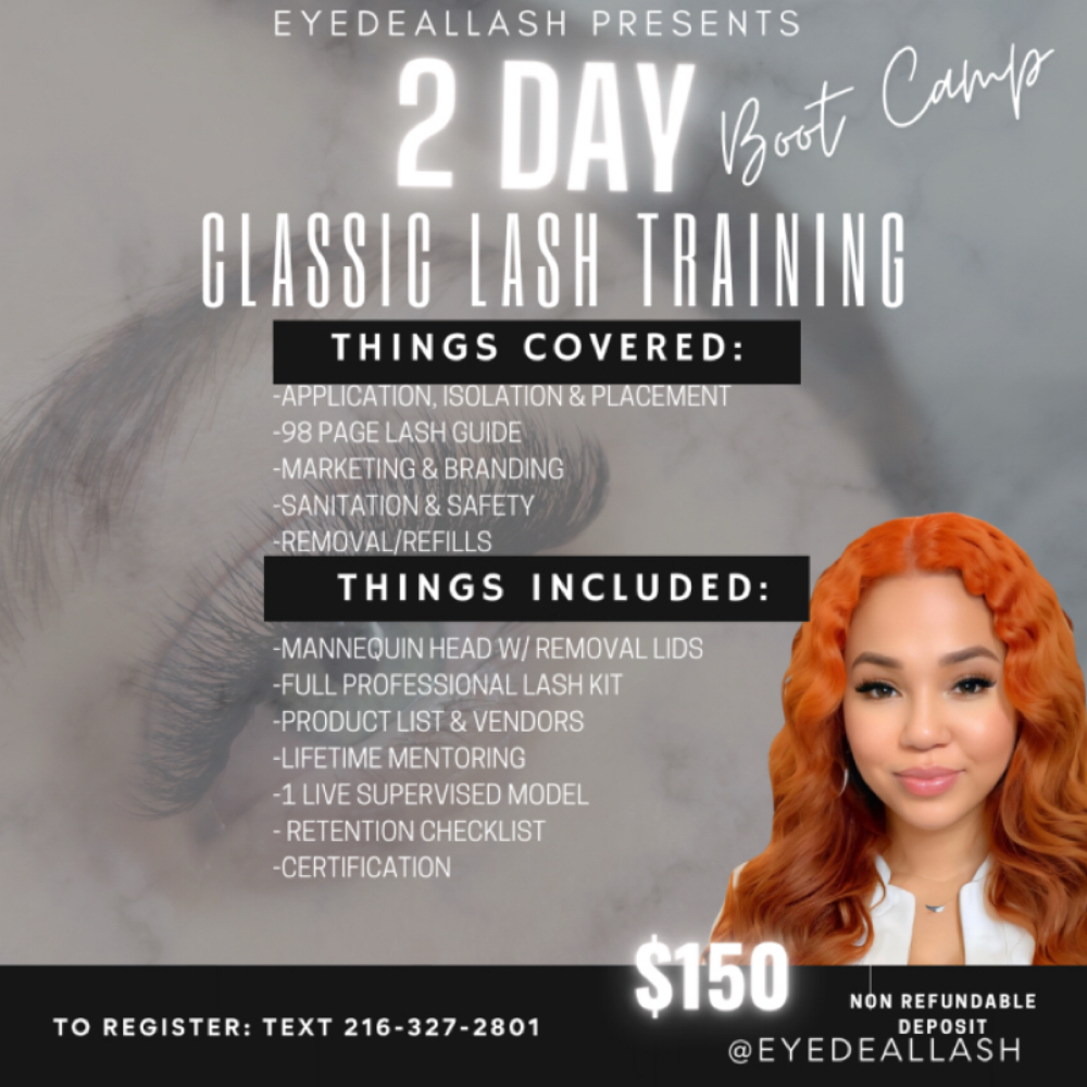 Classic Lash Course at Eyedeallash in Wickliffe Ohio, OH