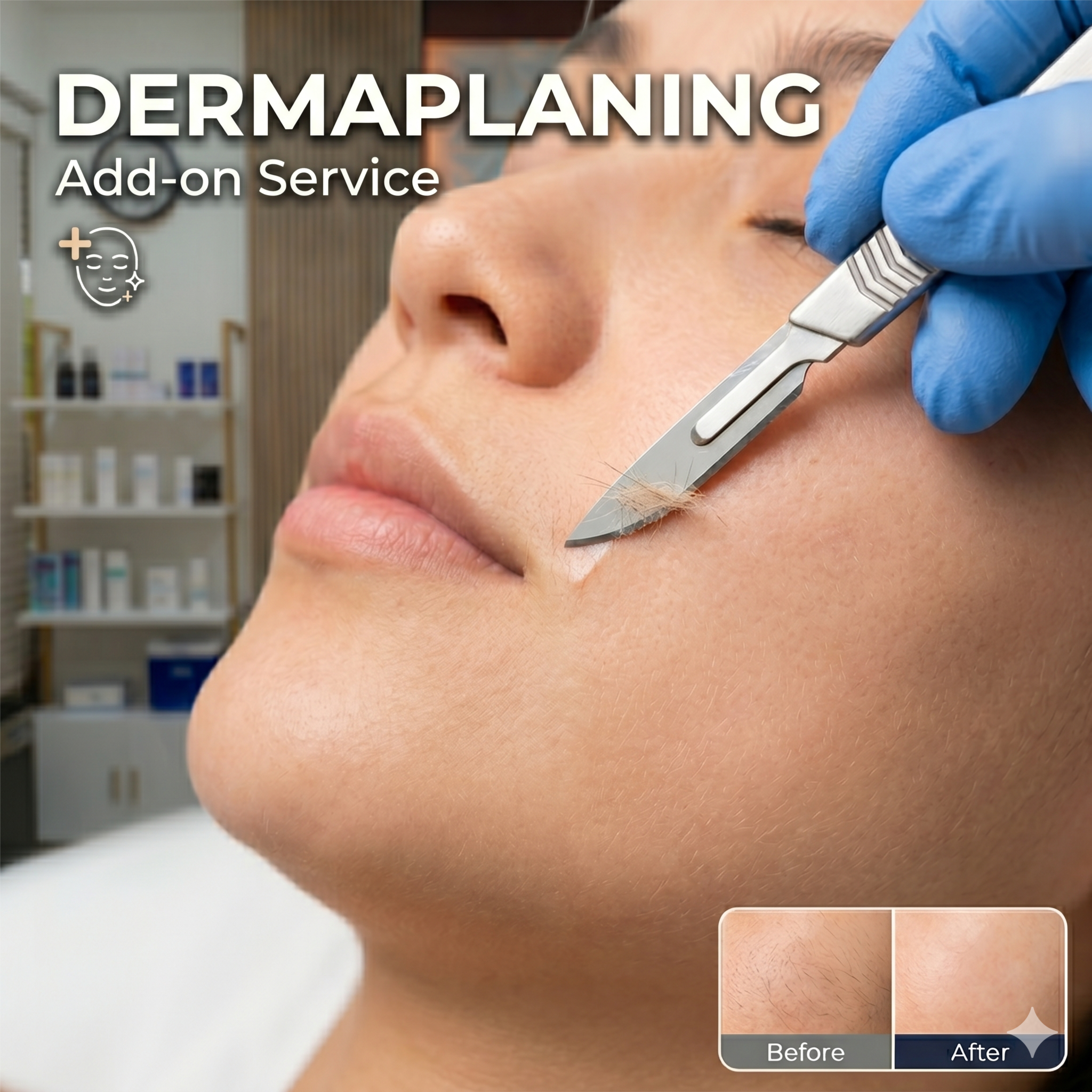 Dermaplane Add-on for Facials at MO Skin Care & Cosmetic tattoo in Rocklin, CA