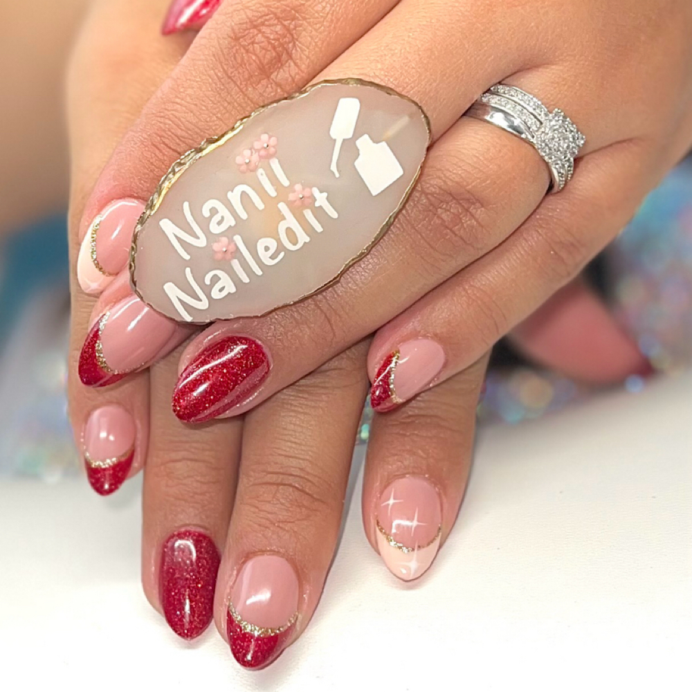 S/M Full Set Gel-X Extensions at Studio360 Nails & Barber Co. by Naniinailedit in Tampa, FL