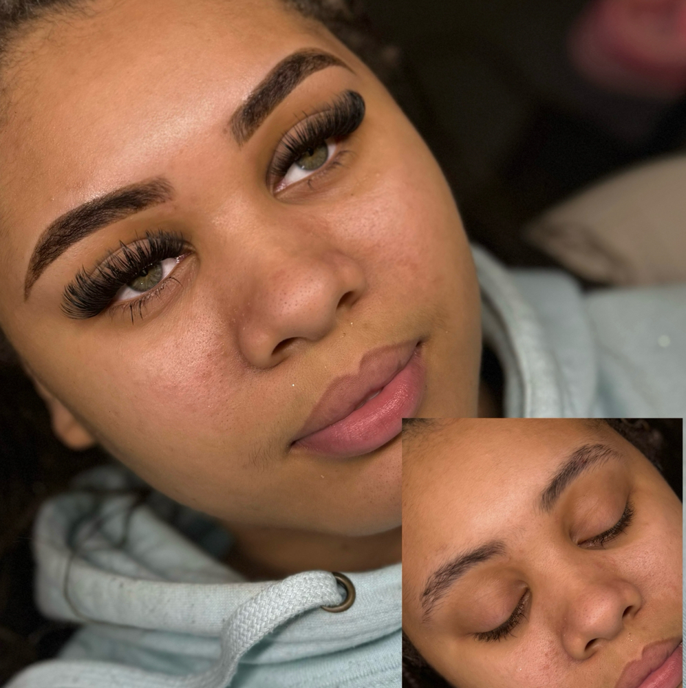 Henna/Tint+Lash Combo(Hybrid)