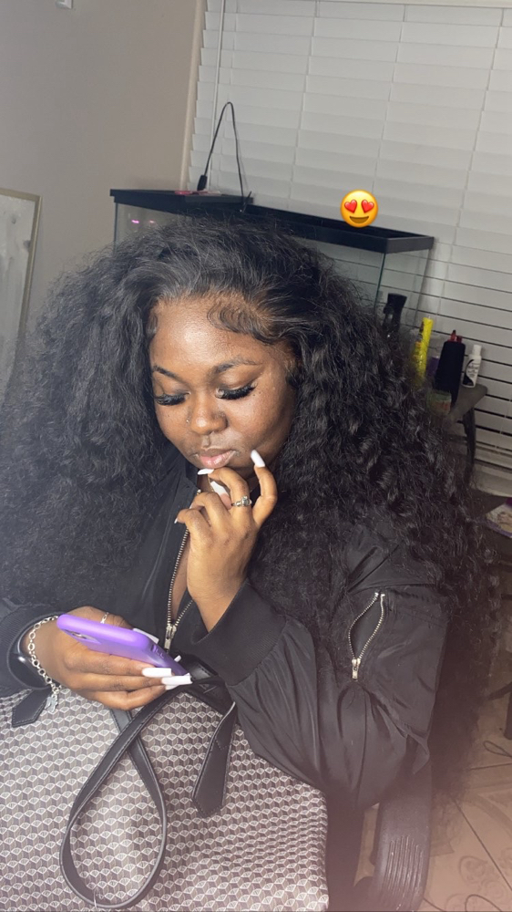 Lace Frontal Wig Install 🖤 at Kaelen Curtis in Houston, TX